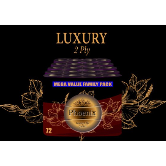 72 gulung tisu toilet putih lembut berlapis ganda merek Phoenix